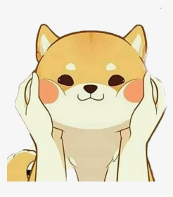 #kawaii #cute #anime #shiba #dog #puppy - Kawaii Cute Anime Dog, HD Png Download, Transparent PNG