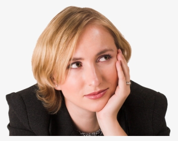 Thinkingwoman - Girl, HD Png Download, Transparent PNG