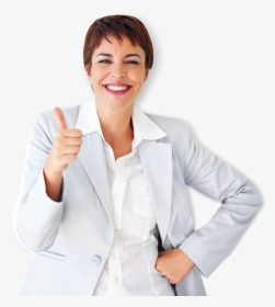 Lady Doing Thumbs Up - Businessperson, HD Png Download, Transparent PNG