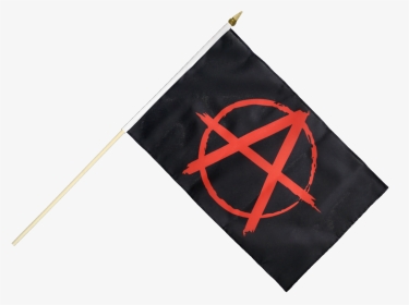 Anarchy Red Hand Waving Flag - Drapeau Anarchy, HD Png Download, Transparent PNG