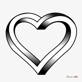 How To Draw D - Draw The Impossible Heart, HD Png Download, Transparent PNG