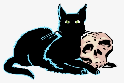 Evil Black Cat Clipart Png Onlinelabels Clip Art - Evil Black Cat Png, Transparent Png, Transparent PNG
