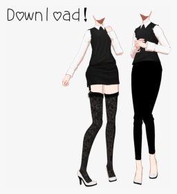 Base Mmd Outfit Dl, HD Png Download, Transparent PNG