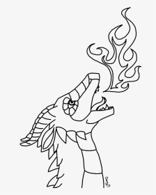 Fire Breathing Dragon Drawing At Getdrawings - Drawing Of A Dragon Breathing Fire, HD Png Download, Transparent PNG