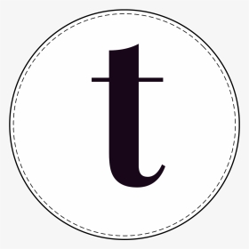 Lowercase Circle Banner Letter T - Crescent, HD Png Download, Transparent PNG