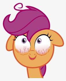 Scootaloo Rainbow Dash Pinkie Pie Pink Face Nose Facial - My Little Pony Tired Eyes, HD Png Download, Transparent PNG