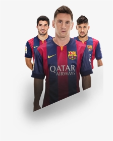 Messi, Suarez And Neymar - Messi Vs Ronaldo Png, Transparent Png, Transparent PNG
