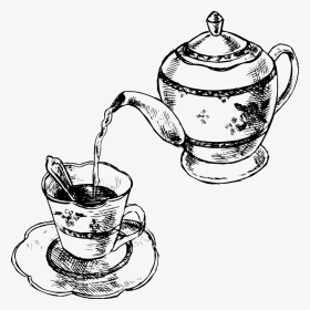 手绘茶壶和杯子图片 - Chinese Teapot Doodle, HD Png Download, Transparent PNG