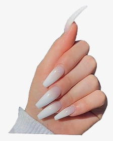 Grey And White Acrylic Nails, HD Png Download, Transparent PNG