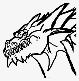 Dragon Drawing Outline - Dragon Art Outline Hd, HD Png Download, Transparent PNG