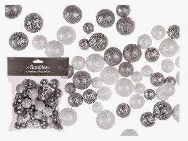 Silver Glitter Balls Foam, HD Png Download, Transparent PNG