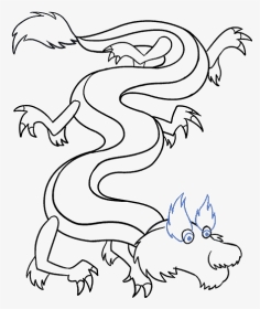 Drawn Chinese Dragon Cute - Chinese Dragon Drawing, HD Png Download, Transparent PNG