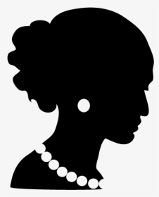 Silhouette Earring Woman Photography - Female Head Silhouette With Earring, HD Png Download, Transparent PNG