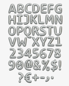 Metallic Balloon Handmade Font - Balloon Letters Font, HD Png Download, Transparent PNG