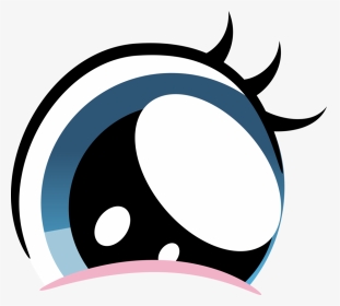Eyeball Clipart Halloween Png Black And White Eyeball - My Little Pony Big Eyes, Transparent Png, Transparent PNG