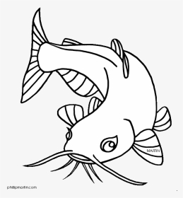Fish Clipart Image Banner Transparent Library 28 Collection - Catfish Clipart Black And White, HD Png Download, Transparent PNG