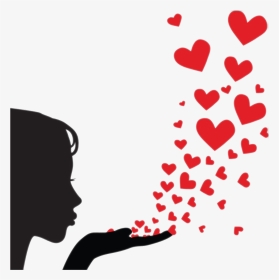 #love #heart #kiss #flying Kiss - Blowing Kisses, HD Png Download, Transparent PNG