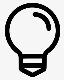 Lightbulb - Icon, HD Png Download, Transparent PNG