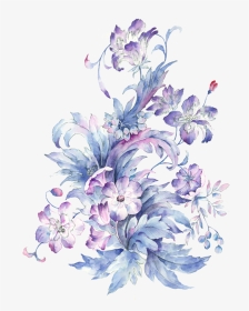 #watercolour #watercolor #flower #floral #leaf - Free Watercolor Flower Background Png, Transparent Png, Transparent PNG