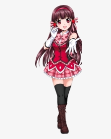 Anime Girl Front Pose, HD Png Download, Transparent PNG