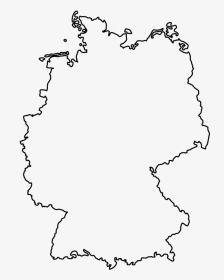 Printable Outline Map Of Germany, HD Png Download, Transparent PNG