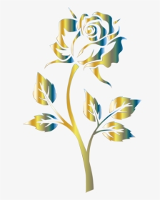 Plant,flora,art - Rose Silhouette, HD Png Download, Transparent PNG
