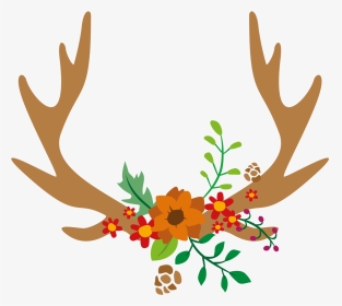 Antlers With Christmas Lights Svg Free, HD Png Download, Transparent PNG