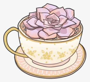 Teacup Drawing Aesthetic - Tea Cup Transparent Gif, HD Png Download, Transparent PNG