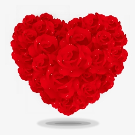 Heart Rose Png Image Transparent Background - Valentine's Day Heart Png, Png Download, Transparent PNG