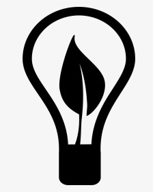Leaf Inside Lightbulb - Emblem, HD Png Download, Transparent PNG