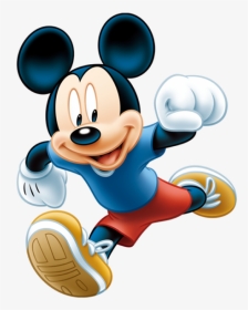 American Football Mickey Clipart Vector Black And White - Mickey Running, HD Png Download, Transparent PNG