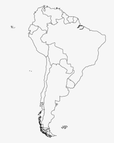 Outline Map Of South America - South America Blank Map, HD Png Download, Transparent PNG