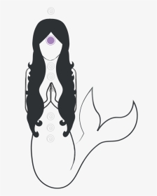 7csalts Mermaids Print Merma - Illustration, HD Png Download, Transparent PNG