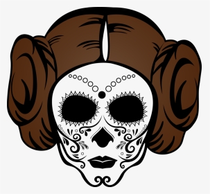 Dia De Princess T-shirt Design For - Star Wars Sugar Skull Svg, HD Png Download, Transparent PNG
