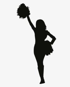 Wall Decal Sticker Cheerleading Clip Art - Cheerleader Silhouette Png, Transparent Png, Transparent PNG