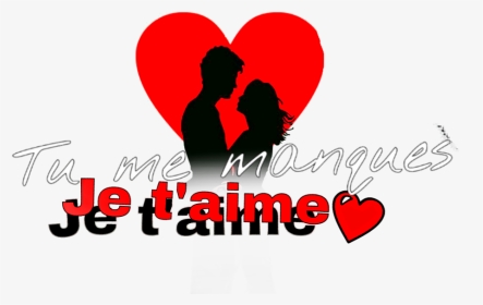 #tumemanques #imissyou #imissyou #jtm #jetaime #heart - Couple Silhouette Love, HD Png Download, Transparent PNG