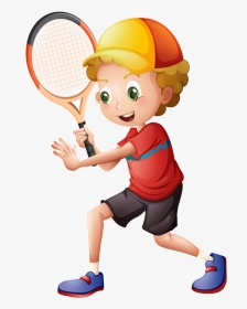 Boy Tennis Clipart, HD Png Download, Transparent PNG