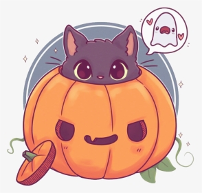 Amazing Jack O Lantern Art Dine By Naomi Lord, Check - Cute Halloween Cat Drawing, HD Png Download, Transparent PNG