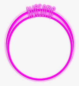 #freetoedit #neon #round #circle #pink #awesome #glow - Circle, HD Png Download, Transparent PNG