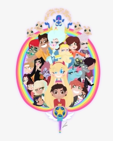 Star Vs The Forces Of Evil Wallpaper Faces, HD Png Download, Transparent PNG