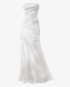 Simple Wedding Dress - Gown, HD Png Download, Transparent PNG