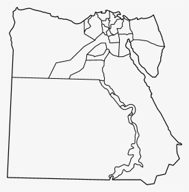 Original File ‎ - Blank Political Map Of Egypt, HD Png Download, Transparent PNG