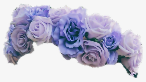 #flowercrown #purpleflower #aesthetic - Transparent Background Blue Flower Crown, HD Png Download, Transparent PNG