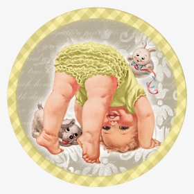 Baby Girl Vintage Illustration, HD Png Download, Transparent PNG