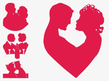 Clip Art Couples Silhouette Love Clip Art - Silhouette Of Love Couples, HD Png Download, Transparent PNG