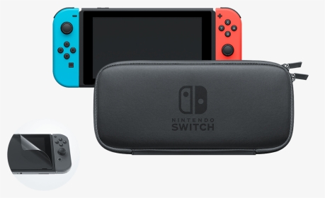 Nintendo Switch Carrying Case [switch] - Nintendo Switch With Case, HD Png Download, Transparent PNG