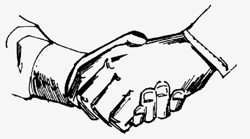 Shaking Hands Drawing, HD Png Download, Transparent PNG