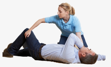 First Aid Recovery Position Helps A Person Breath  data-caption - First Aid, HD Png Download, Transparent PNG