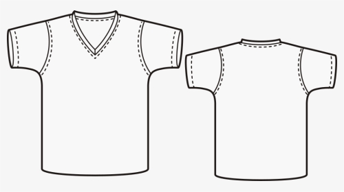 Jersey Drawing T Shirt Huge Freebie Download For Powerpoint - V Neck T Shirt Sewing Pattern, HD Png Download, Transparent PNG