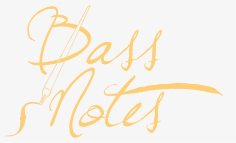 Bass Notes Logo Gold - Calligraphy, HD Png Download, Transparent PNG